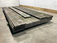 Partij angelim vermelho planken vergrijsd 275x20x1,4-4 cm (16x) - afbeelding 5 van  7