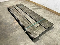 Partij angelim vermelho planken vergrijsd 275x20x1,4-4 cm (16x)
