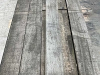 Partij angelim vermelho planken vergrijsd 275x20x1,4-4 cm (16x) - afbeelding 4 van  7