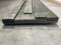 Partij angelim vermelho planken vergrijsd 275x20x1,4-4 cm (16x) - afbeelding 6 van  7