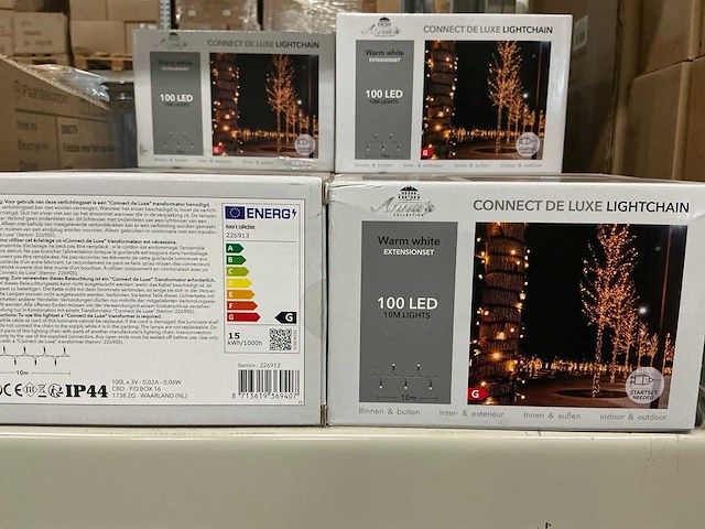 Partij anna’s collection connect de luxe lightchain 100led 10m (25x) - afbeelding 2 van  2