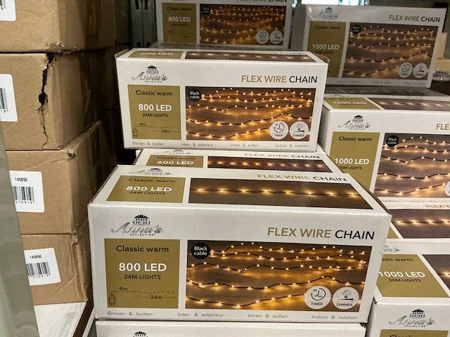 Partij anna’s collection flex wire chain 1000&800&600led (33x) - afbeelding 2 van  6