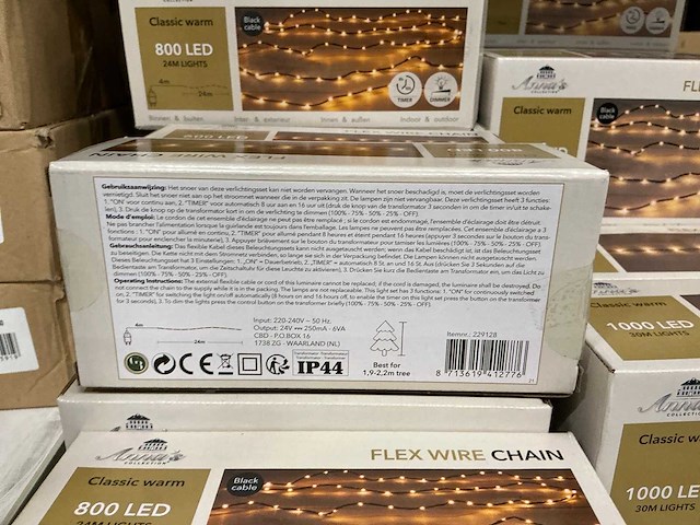Partij anna’s collection flex wire chain 1000&800&600led (33x) - afbeelding 3 van  6