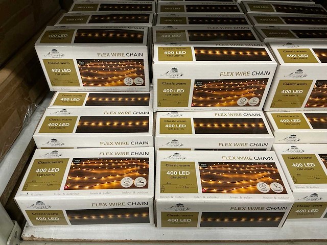Partij anna’s collection flex wire chain classic warm 400 led 12m lights (41x) - afbeelding 2 van  3