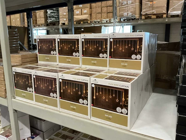 Partij anna’s collection flex wire curtain classic warm 364led (40x) - afbeelding 1 van  3