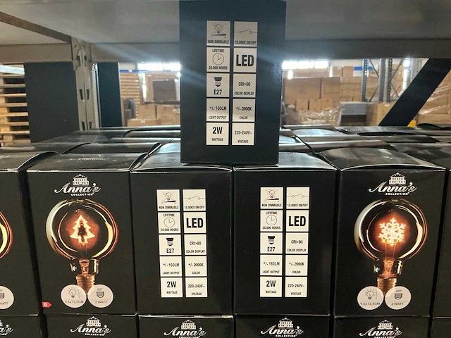 Partij anna’s collection led lampen sneeuwvlok&ster&kerstboom filament (151x) - afbeelding 6 van  6