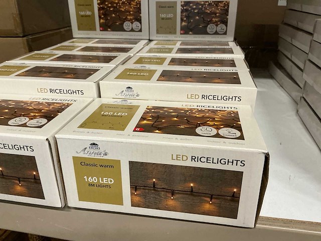 Partij anna’s collection led ricelights classic warm 160led 8m lights (18x) - afbeelding 2 van  4