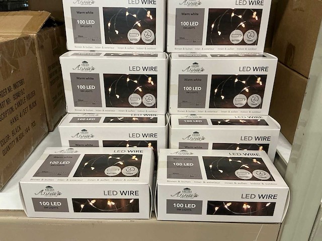 Partij anna’s collection led wire warm white 100led 5m (70x) - afbeelding 3 van  3
