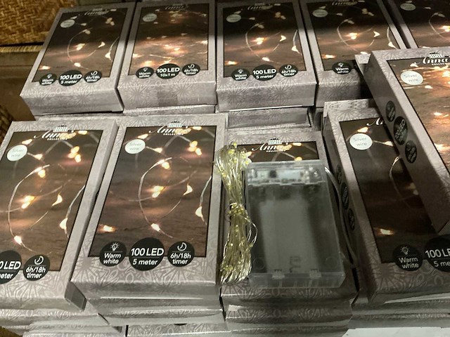 Partij anna’s collection silver wire warm white 100led (130x) - afbeelding 4 van  6
