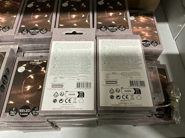 Partij anna’s collection silver wire warm white 100led (130x) - afbeelding 5 van  5