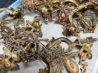 Partij antiek (18de eeuws) brons/messing beslag - afbeelding 5 van  5