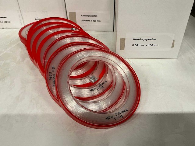 Partij armringspoelen 0,50 & 0,35 mm x 100mtr (177x) - afbeelding 3 van  4