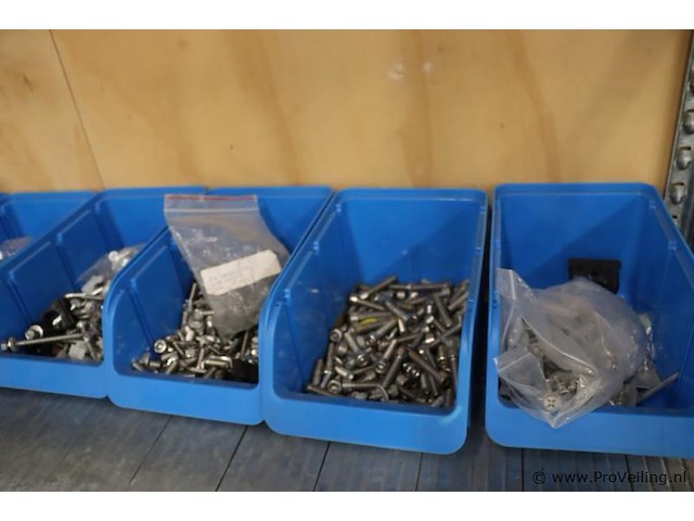 Partij assortimentsbakken voor kleine onderdelen incl. bevestigingsmaterialen - afbeelding 4 van  4