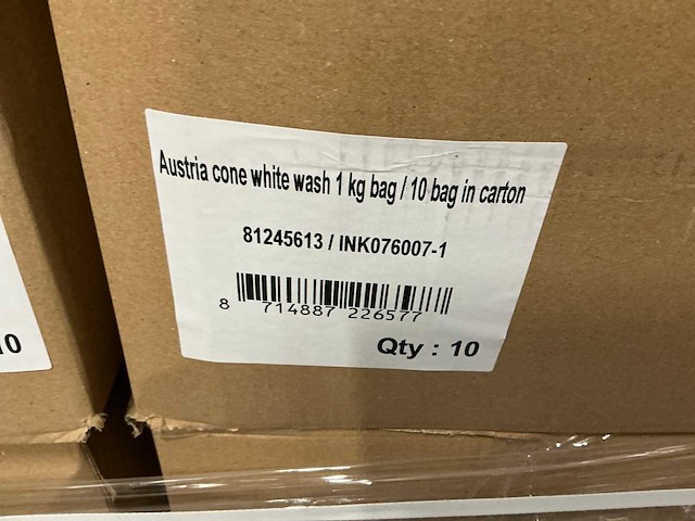 Partij austria cone white wash 1kg per bag (120kg) - afbeelding 3 van  4