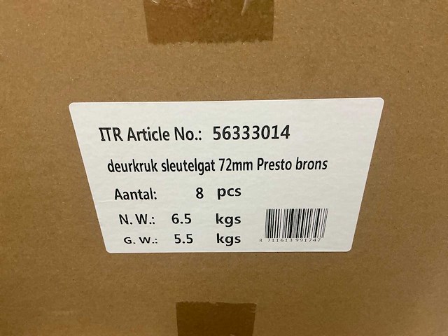 Partij avenue deurkruk sets presto brons (144 stuks) - afbeelding 4 van  4