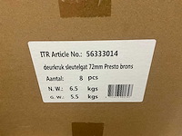 Partij avenue deurkruk sets presto brons (144 stuks) - afbeelding 4 van  4