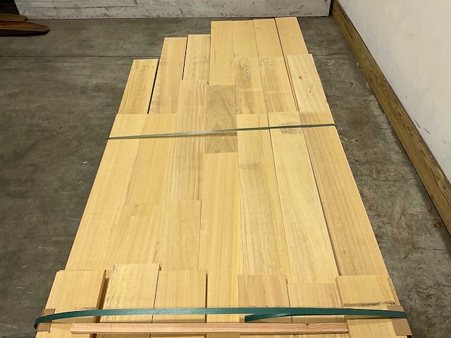 Partij ayous planken - 300-450x15x2,3 cm - afbeelding 4 van  9