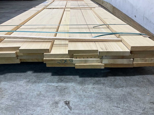 Partij ayous planken - 300-450x15x2,3 cm - afbeelding 6 van  9