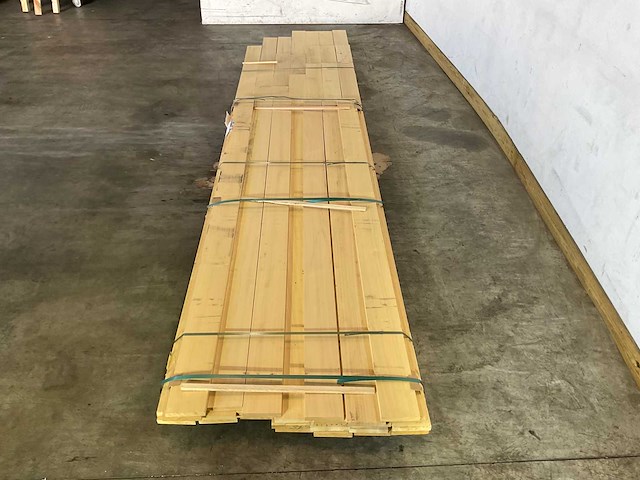 Partij ayous planken - 300-450x15x2,3 cm - afbeelding 2 van  5