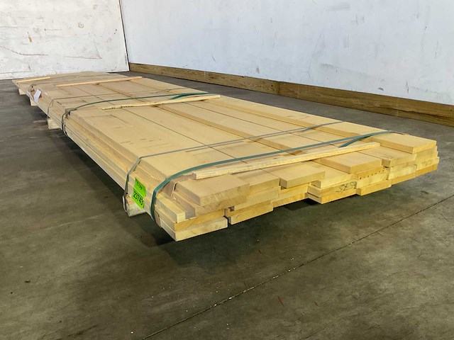 Partij ayous planken - 300-450x15x2,3 cm - afbeelding 4 van  5