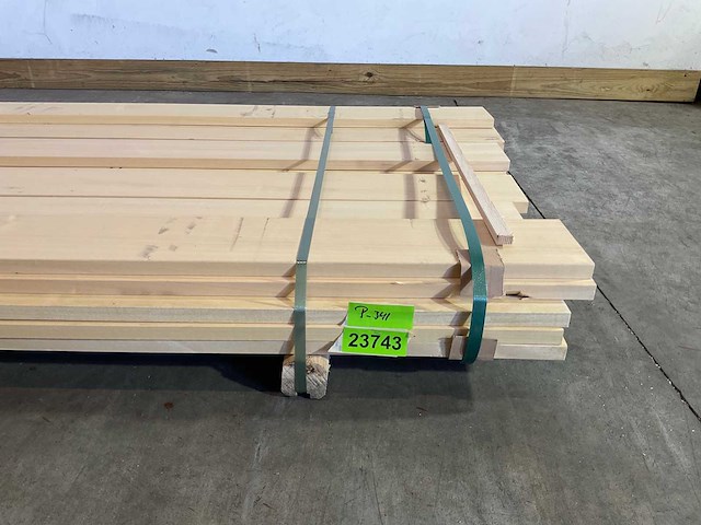 Partij ayous planken - 300-450x15x2,3 cm - afbeelding 5 van  5