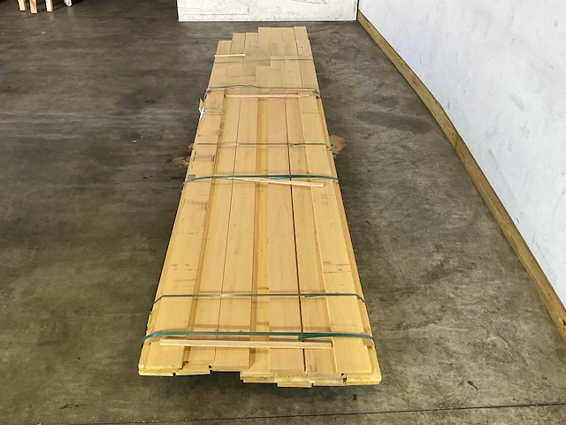 Partij ayous planken - 300-450x15x2,3 cm - afbeelding 2 van  6