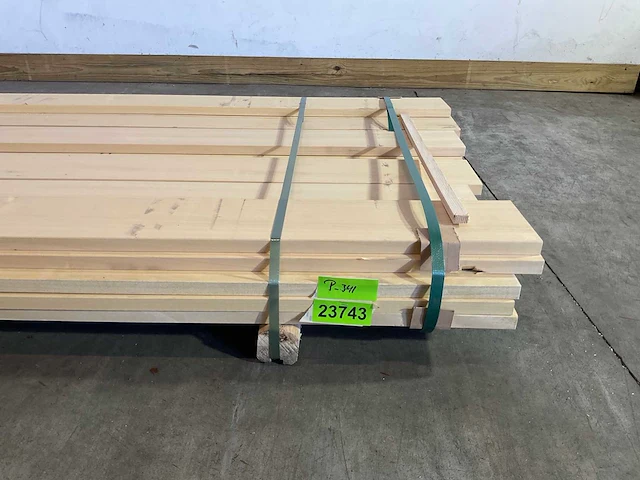 Partij ayous planken - 300-450x15x2,3 cm - afbeelding 6 van  6