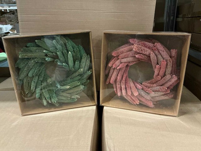 Partij babalakransen groen & rood (52x) - afbeelding 1 van  6