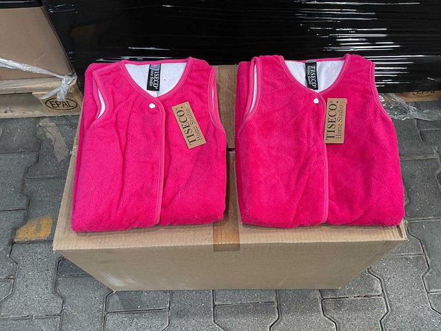 Partij baby slaapzakken fuchsia (24x) - afbeelding 2 van  3