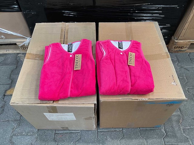 Partij baby slaapzakken fuchsia (48x) - afbeelding 2 van  3