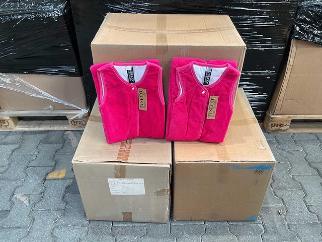 Partij baby slaapzakken fuchsia (72x) - afbeelding 3 van  3