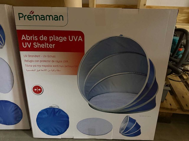 Partij baby strand tent roze en blauw 400x - afbeelding 1 van  8