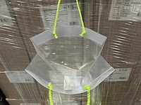 Partij bag clear 24/10x10/8x36cm koord lichtgroen (9600x) - afbeelding 2 van  4