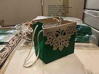 Partij bag crozy fall green 12.5x12.5x12.5cm (4080x) - afbeelding 1 van  6