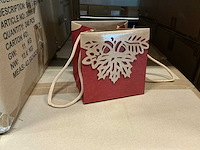 Partij bag crozy fall red 12,5x12,5x12,5cm (4270x) - afbeelding 1 van  5