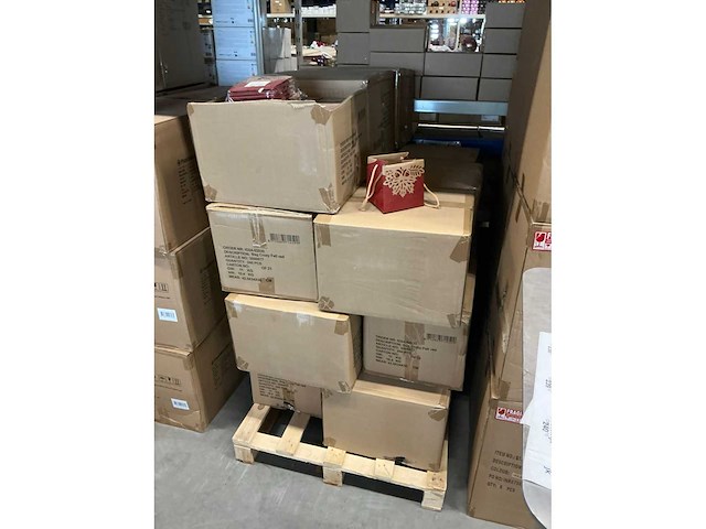 Partij bag crozy fall red 12,5x12,5x12,5cm (4270x) - afbeelding 4 van  5