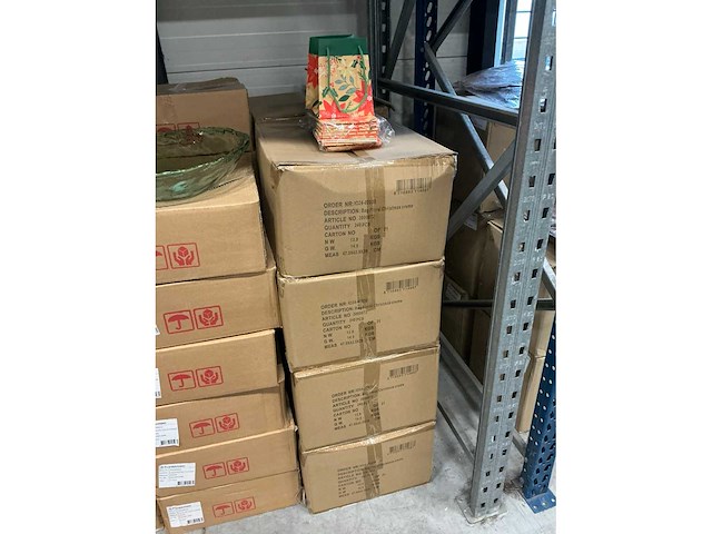 Partij bag floral christmas creme (1920x) - afbeelding 5 van  6