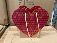 Partij bag gift full love 12,5x12,5x12,5cm red (2000x) - afbeelding 1 van  7