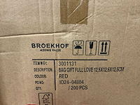 Partij bag gift full love 12,5x12,5x12,5cm red (2000x) - afbeelding 6 van  7