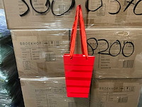 Partij bag green solutions 15/15x11/11x20cm red (8200x) - afbeelding 1 van  6