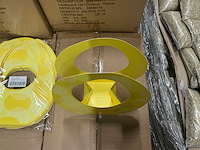 Partij bag happy easter cardboard yellow 12x12x34cm (2000x) - afbeelding 2 van  6