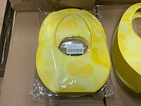 Partij bag happy easter cardboard yellow 12x12x34cm (320x) - afbeelding 4 van  6