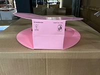 Partij bag heart full love 26x9xh25cm pink (2100x) - afbeelding 1 van  3