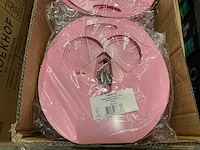 Partij bag heart full love 26x9xh25cm pink (2100x) - afbeelding 2 van  3