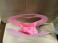 Partij bag heart full love 26x9xh25cm pink (800x) - afbeelding 3 van  8