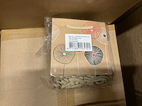 Partij bag kraft blum green/rood 13x13x13cm (3250x) - afbeelding 4 van  7