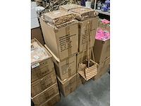 Partij bag kraft flores orange 20x20x20cm (720x) - afbeelding 1 van  5