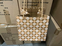 Partij bag kraft flores orange 20x20x20cm (720x) - afbeelding 2 van  5