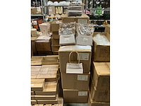 Partij bag kraft pockito fogliare white 22x11x13cm (1750x) - afbeelding 2 van  5