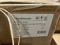 Partij bag kraft pockito fogliare white 22x11x13cm (1750x) - afbeelding 3 van  5